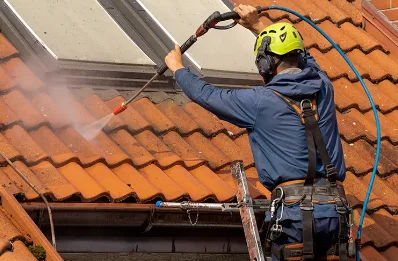 Démoussage et hydrofuge de toiture à Sazeray